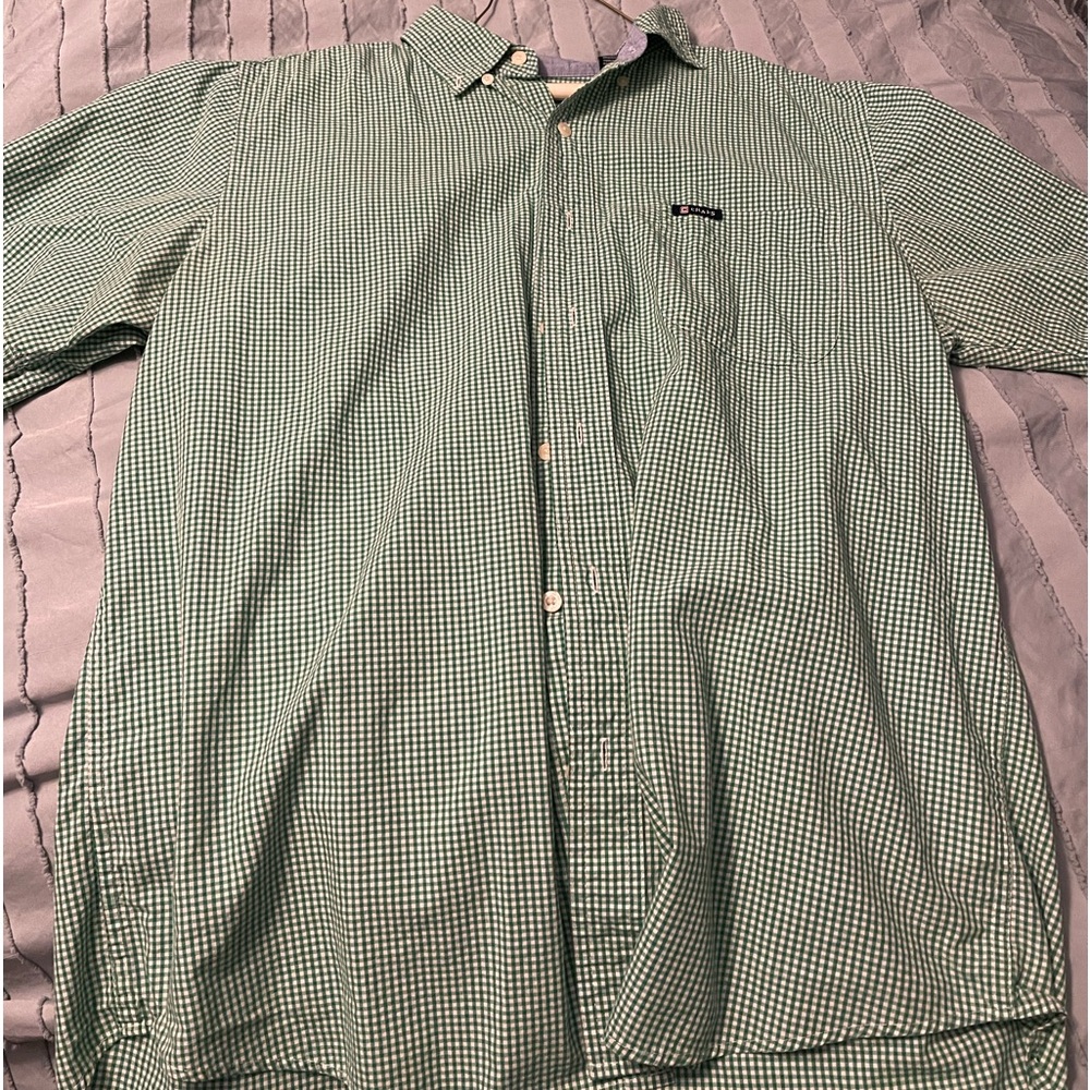 Four men size large chaps shirts- 1 short sleeve.. 3 long sleeve